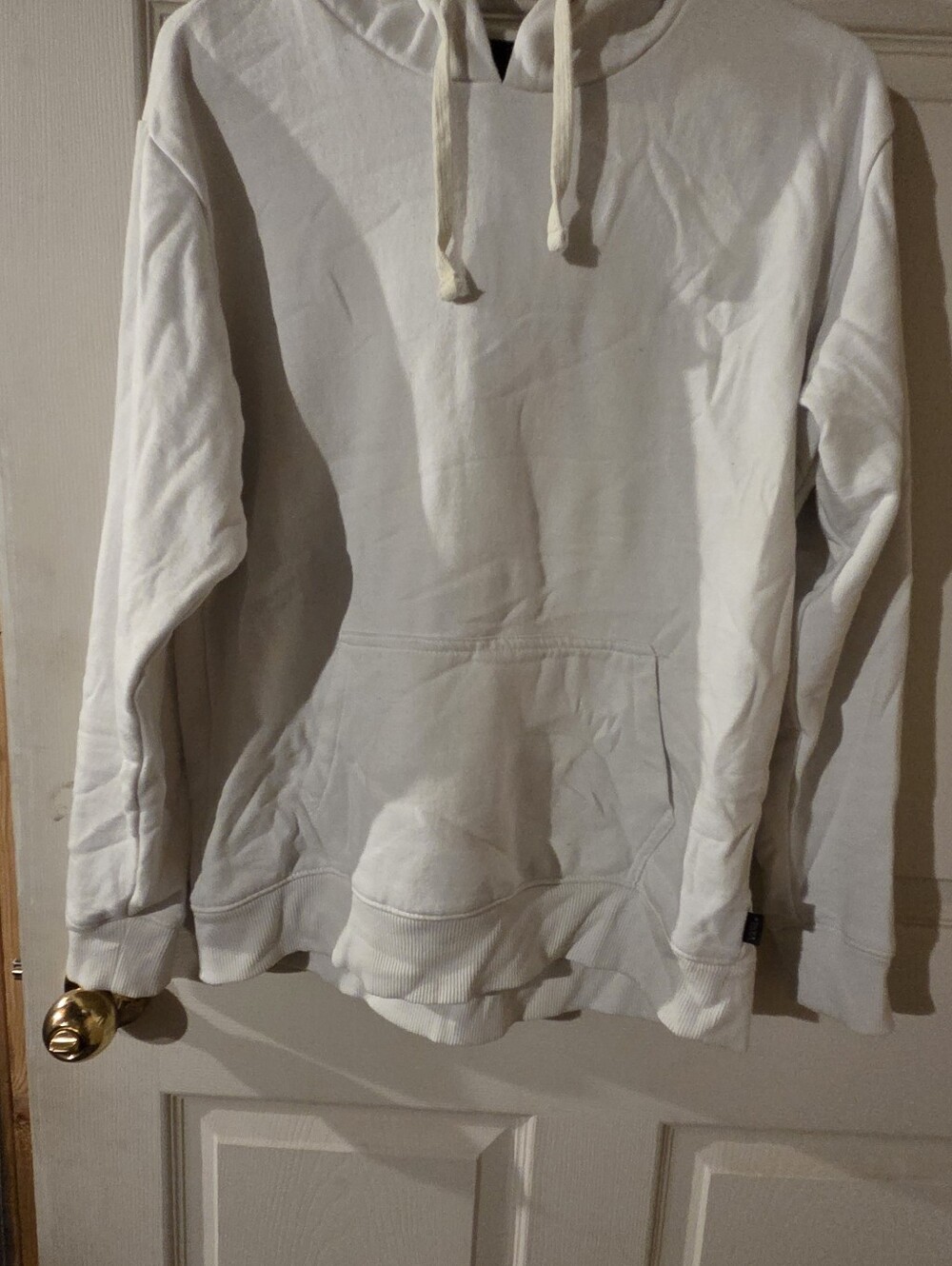 Vans Men's White Crewneck Pullover Hoodie